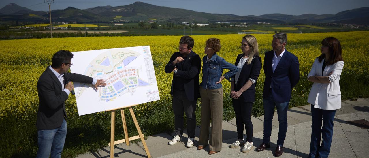 Terrenos donde se van a ubicar 2.000 nuevas viviendas en Orkoien