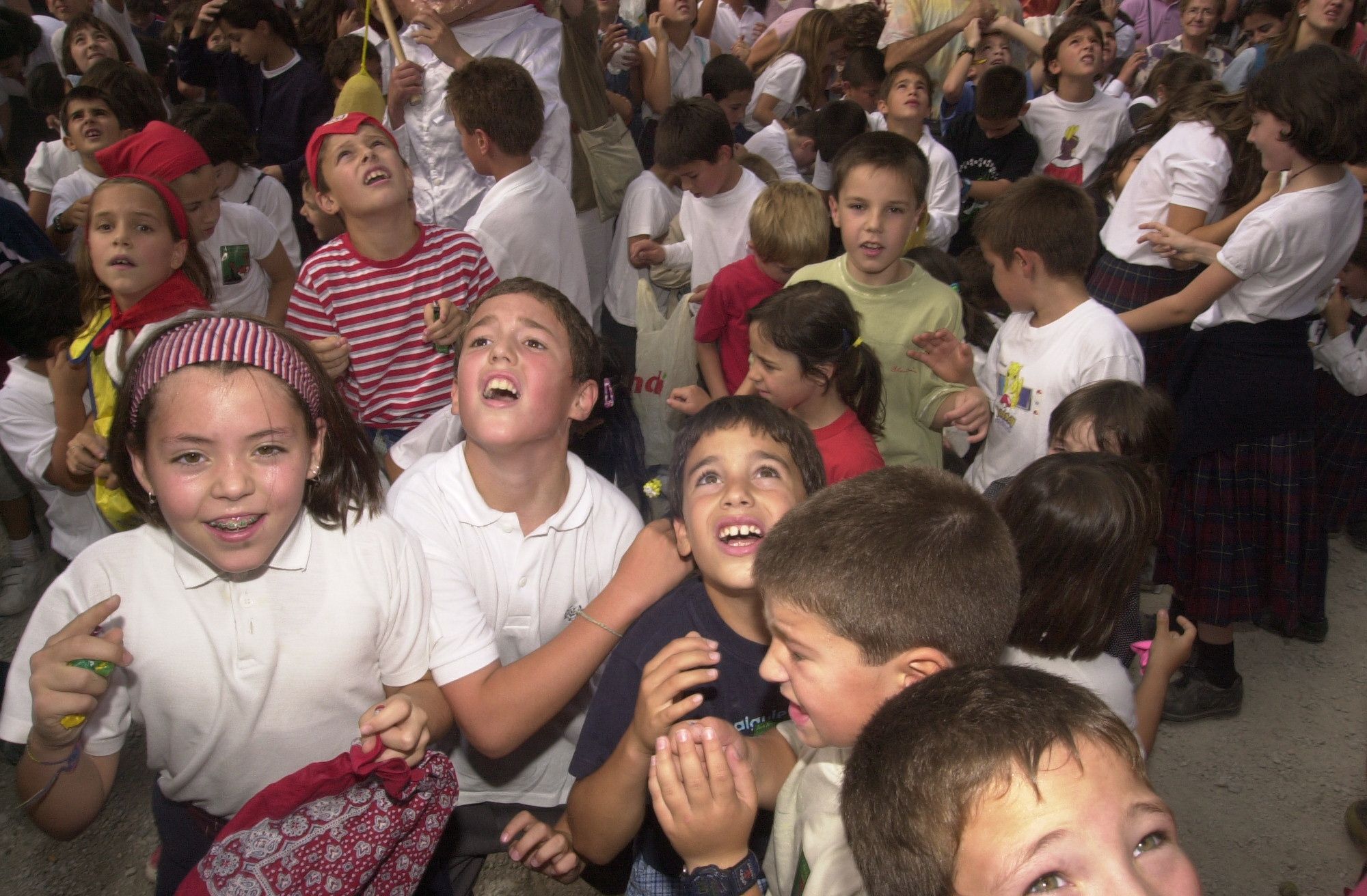 Protagonistas del cohete de San Fermín Txikito a lo largo de los años