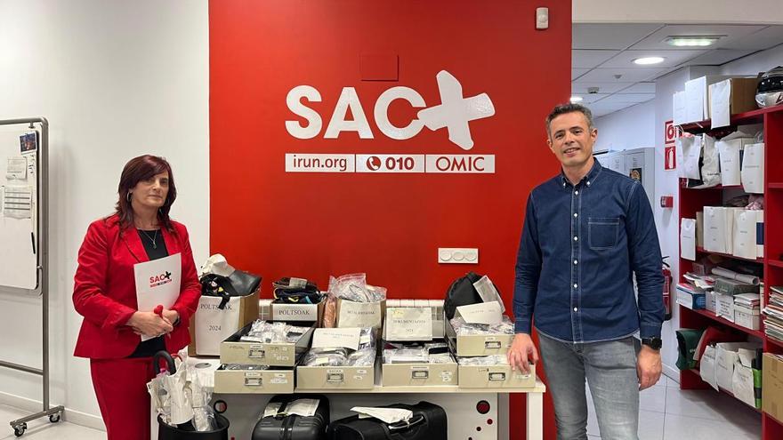 El 60% de los objetos perdidos en Irun se devuelven a sus propietarios