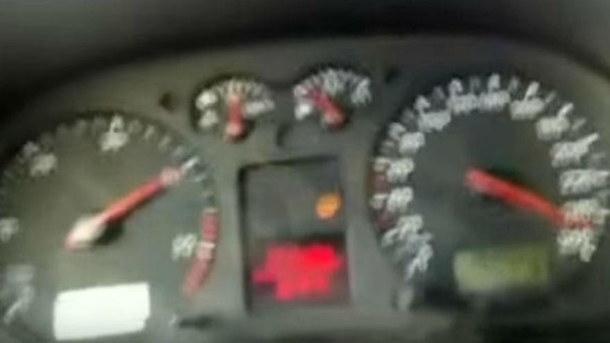 Detenido en Utiel por grabarse conduciendo a 260 kilómetros en una vía limitada a 70.