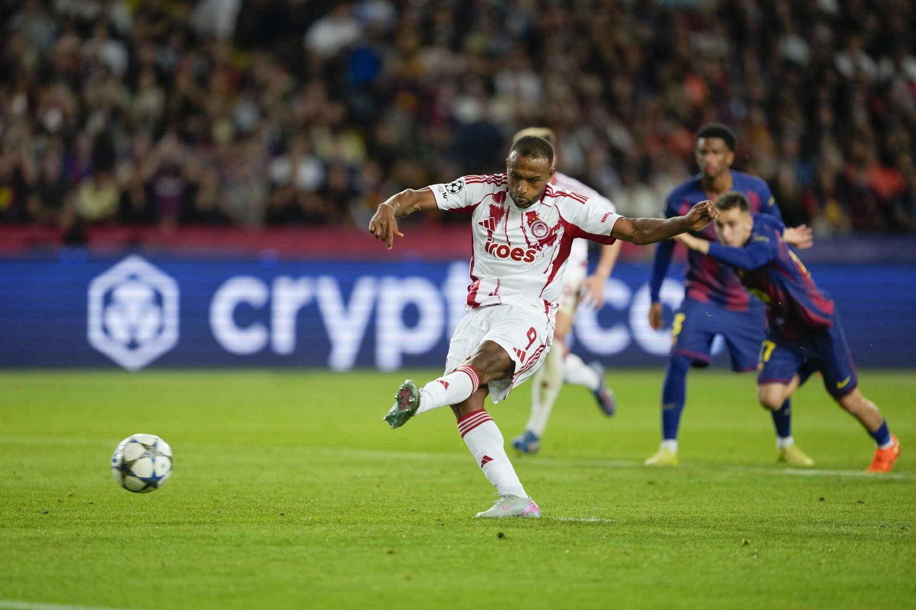 Imágenes del partido del Barcelona vs Olympiacos