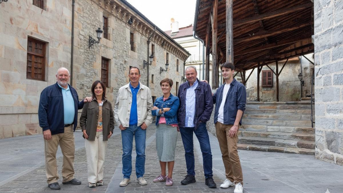 Ediles del PNV en el ayuntamiento de Bergara.