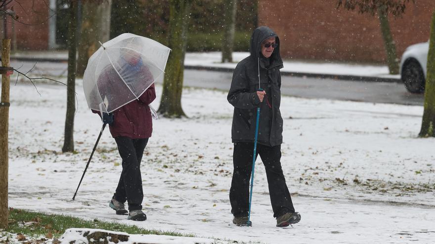 Noche bajo cero en Navarra