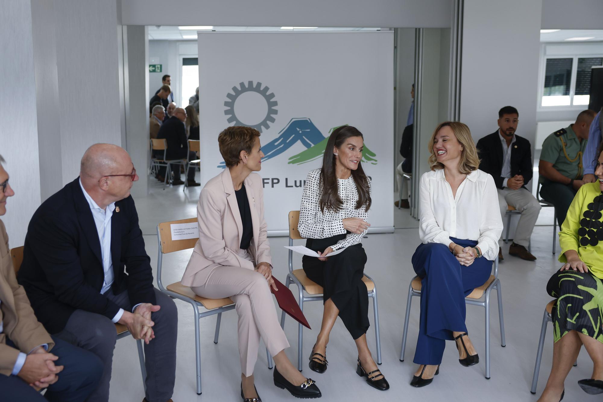 Fotos de la visita de la reina Letizia al CIP FP Lumbier IIP