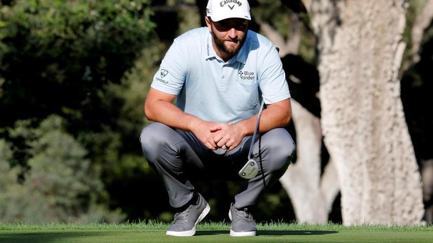 Jon Rahm durante el torneo Estrella Damm N.A. Andalucía Masters.