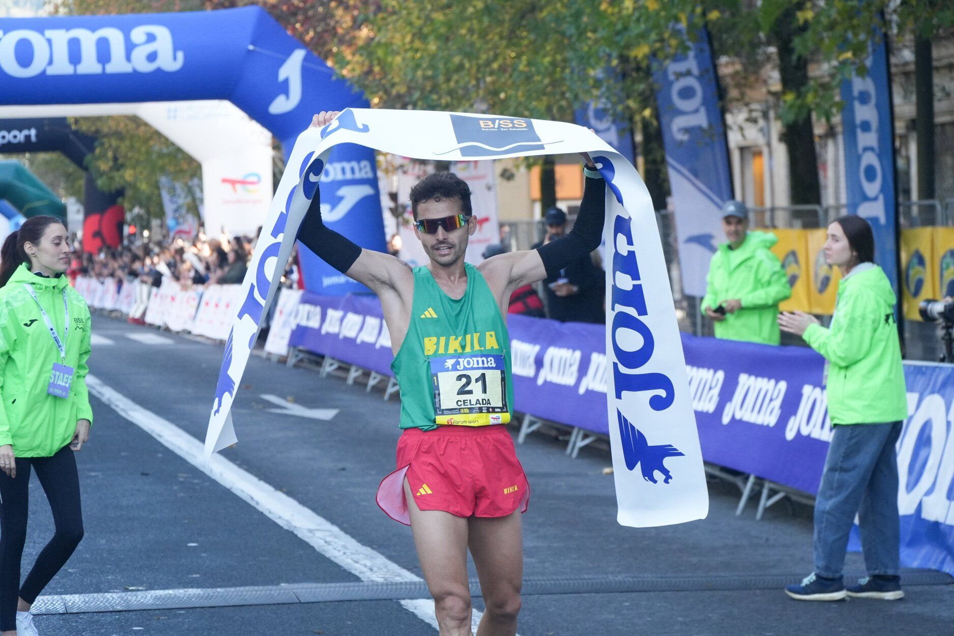 Los últimos metros de la Behobia