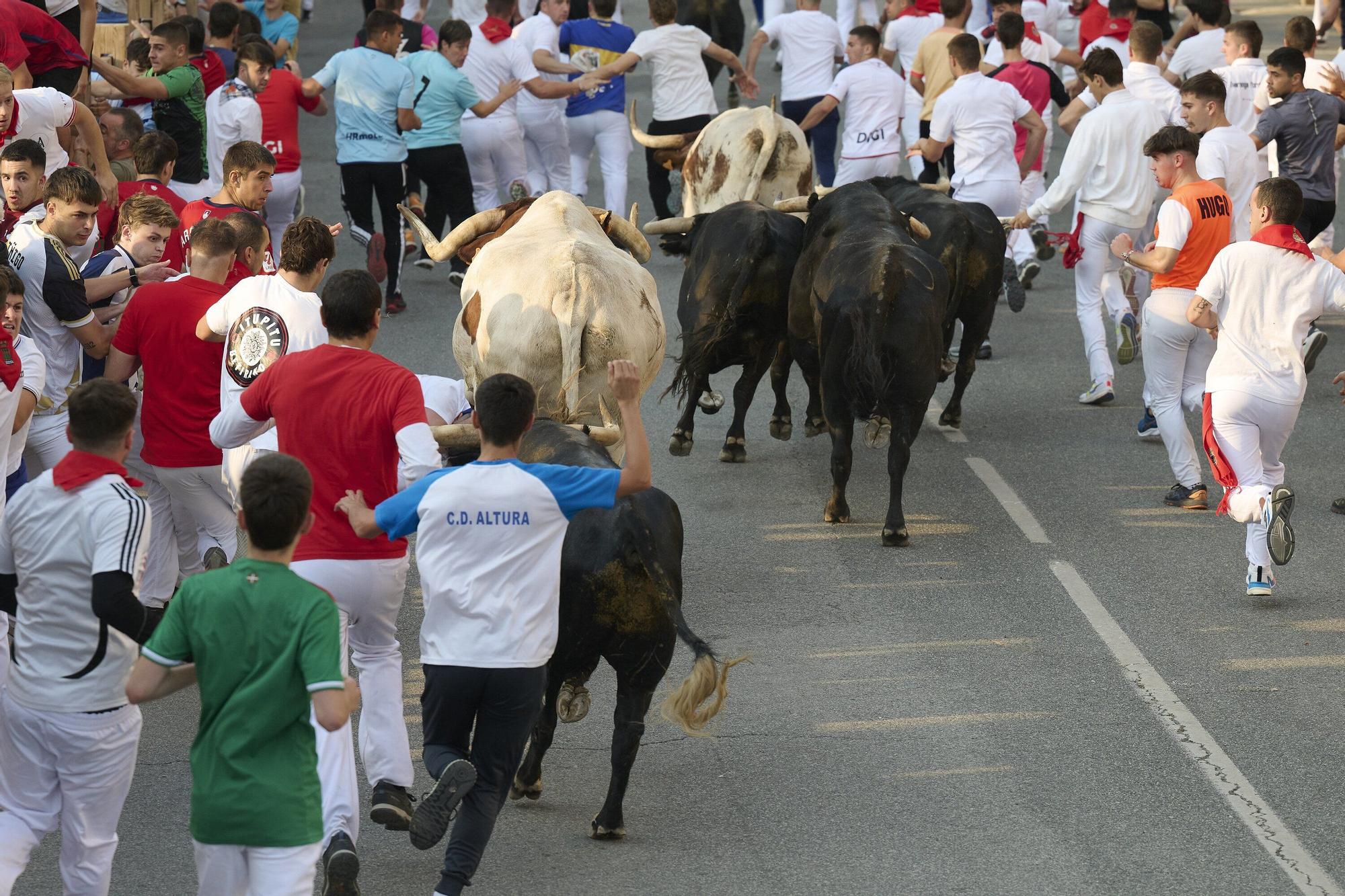 Fotos del segundo encierro de fiestas de Tafalla 2025