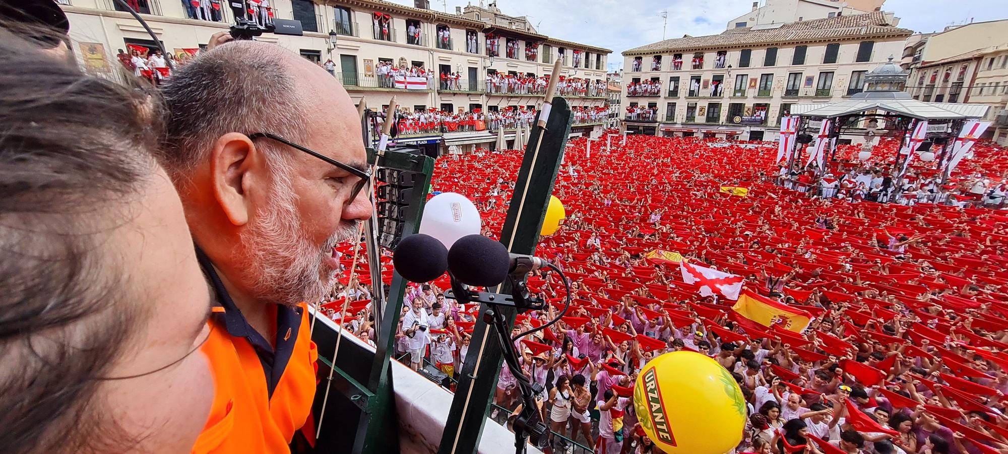 Fotos del cohete de las fiestas de Tudela 2025