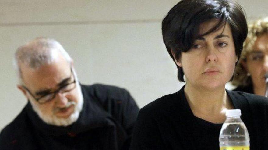 Rosario Porto, principal acusada, junto a su exmarido, Alfonso Basterra.