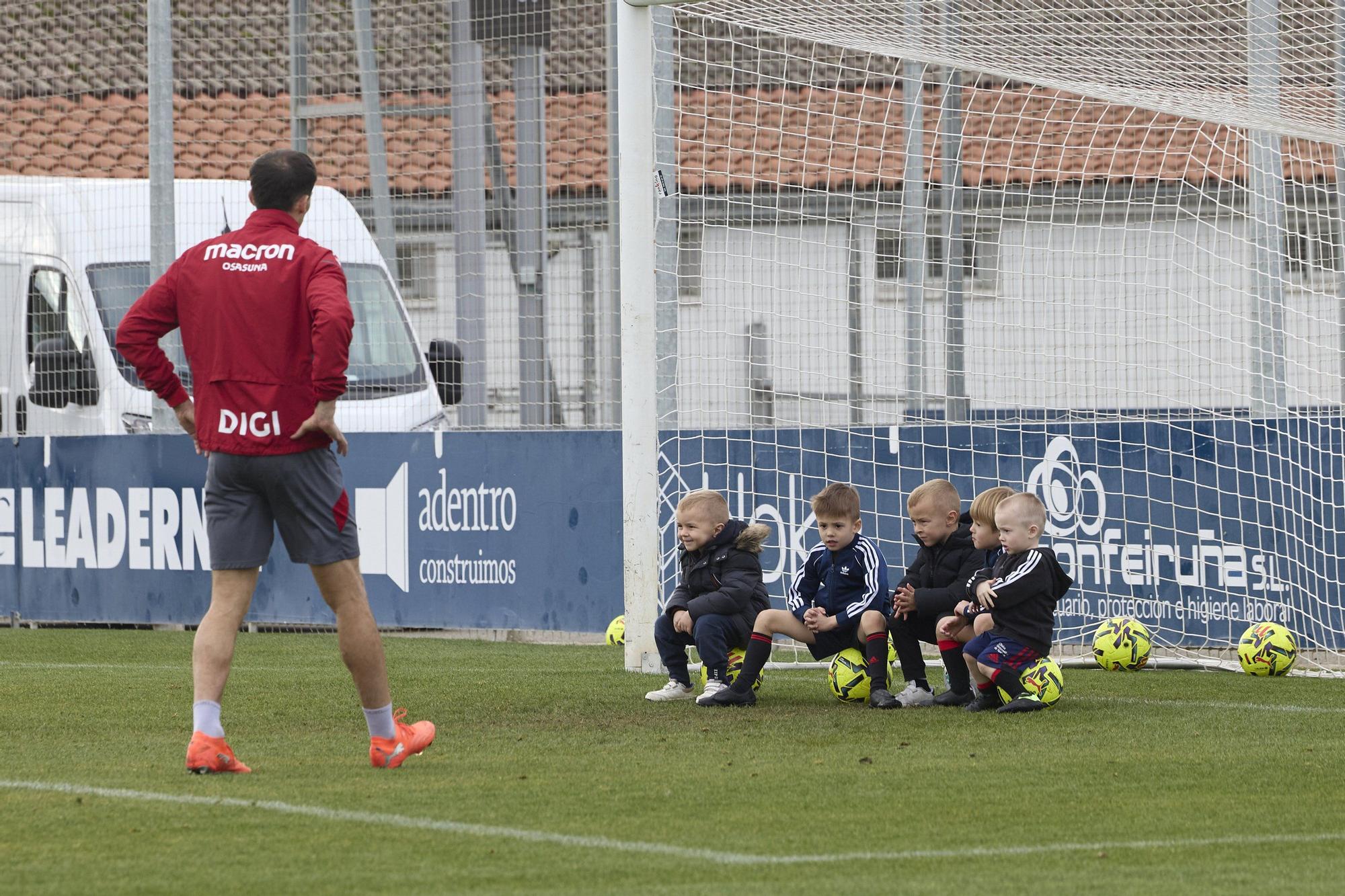 Entrenamiento de Osasuna en Tajonar el sábado 6 de diciembre