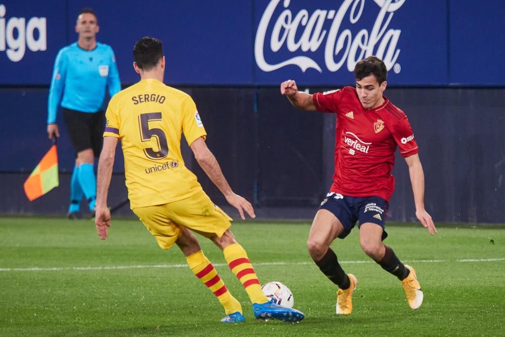 Imágenes del partido Osasuna-Barcelona