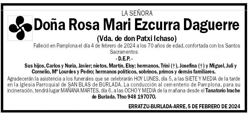 Rosa Mari Ezcurra Daguerre