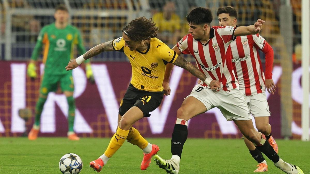 Imagen del encuentro del pasado miércoles contra el Borussia Dortmund