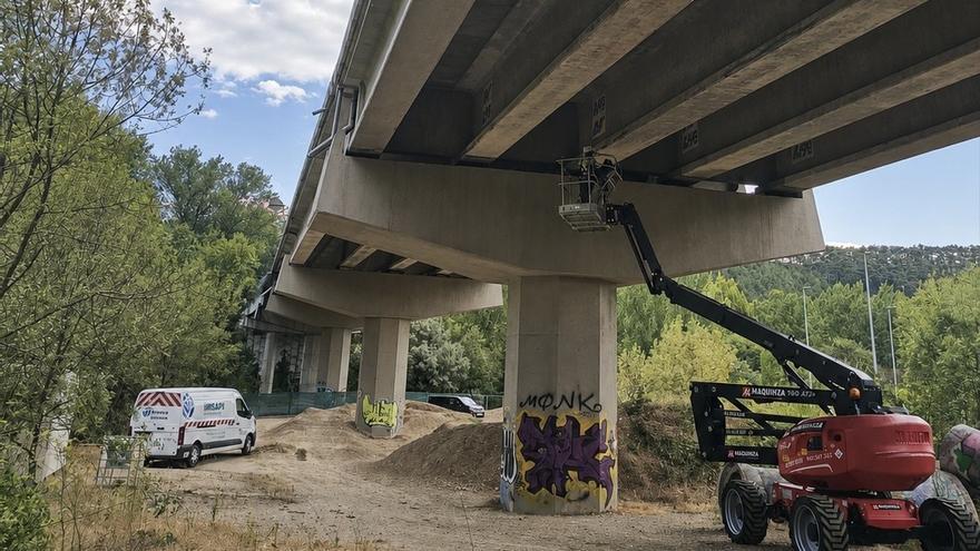 Iniciadas las obras de renovación estructural del puente de la NA-30 sobre el río Arga
