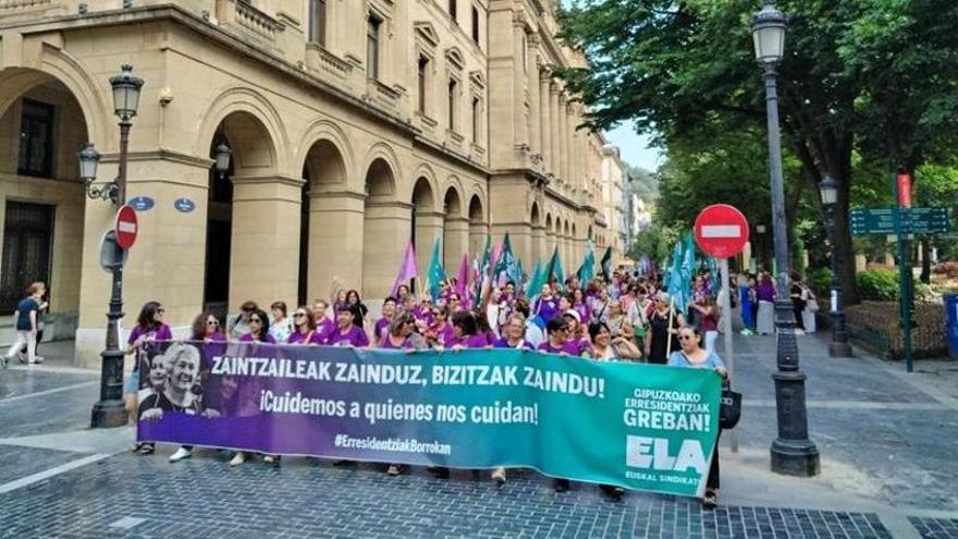 ELA convoca tres nuevas jornadas de huelga en residencias de Gipuzkoa en septiembre