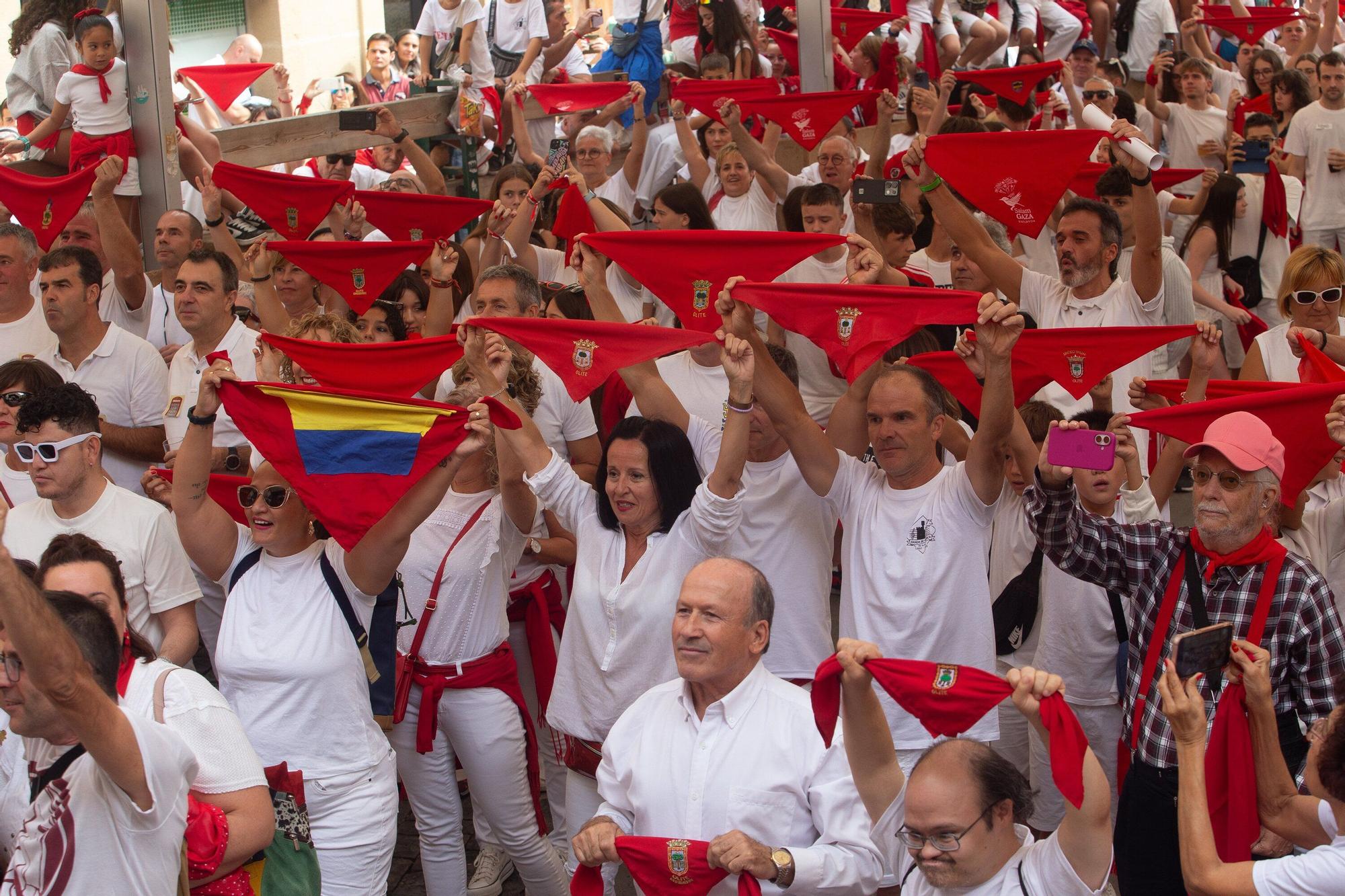 Fotos del cohete de fiestas de Olite 2025