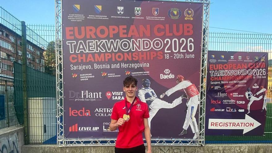 El navarro Xabier Tejero reina en el Campeonato de Europa de taekwondo