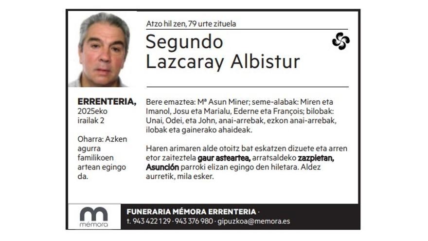 Segundo Lazcaray Albistur