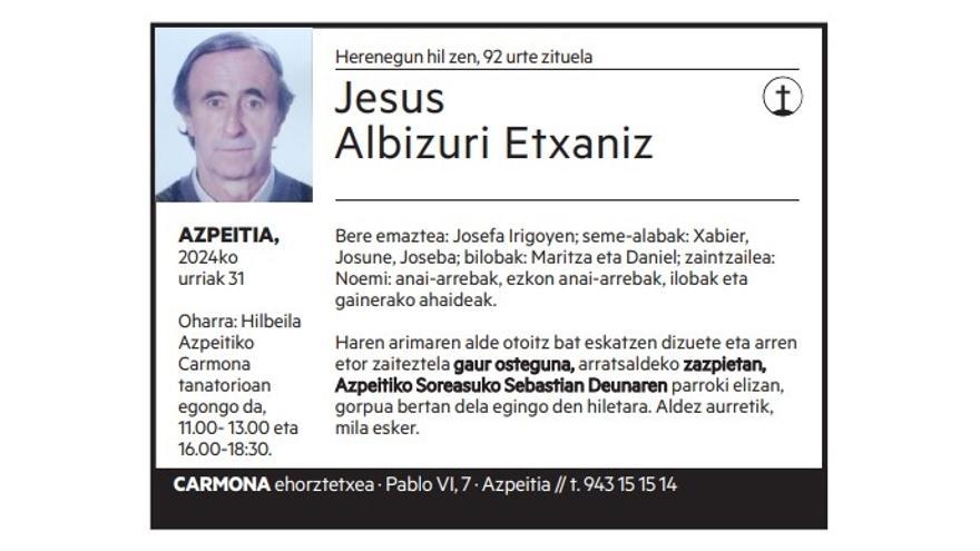 Jesus Albizuri Etxaniz