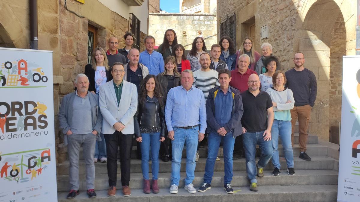 Miembros de los grupos de trabajo del proyecto Ordeas Valdemañeru, hoy en Cirauqui