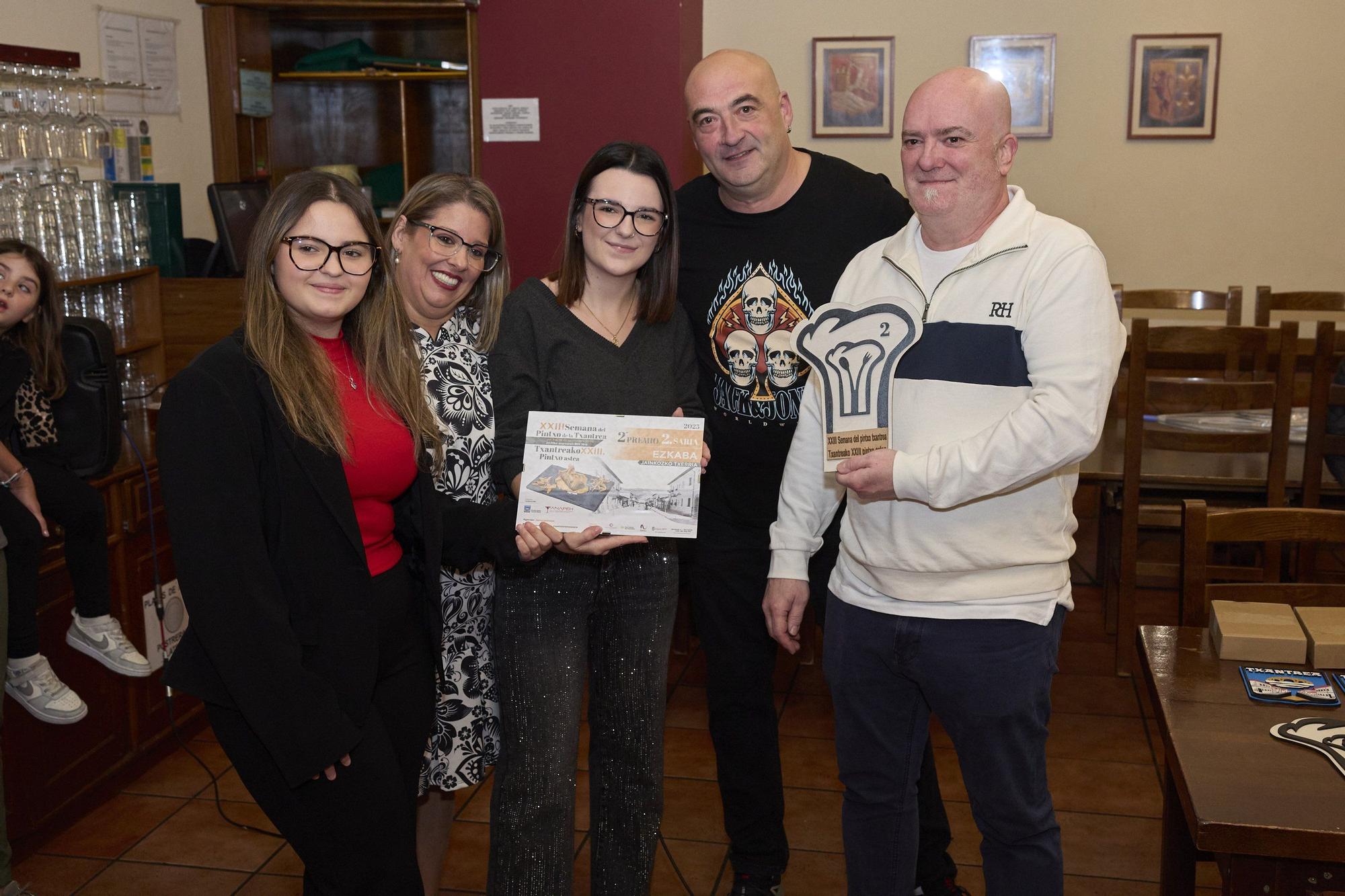 Entrega de premios de la XXIII Semana del Pintxo de la Txantrea