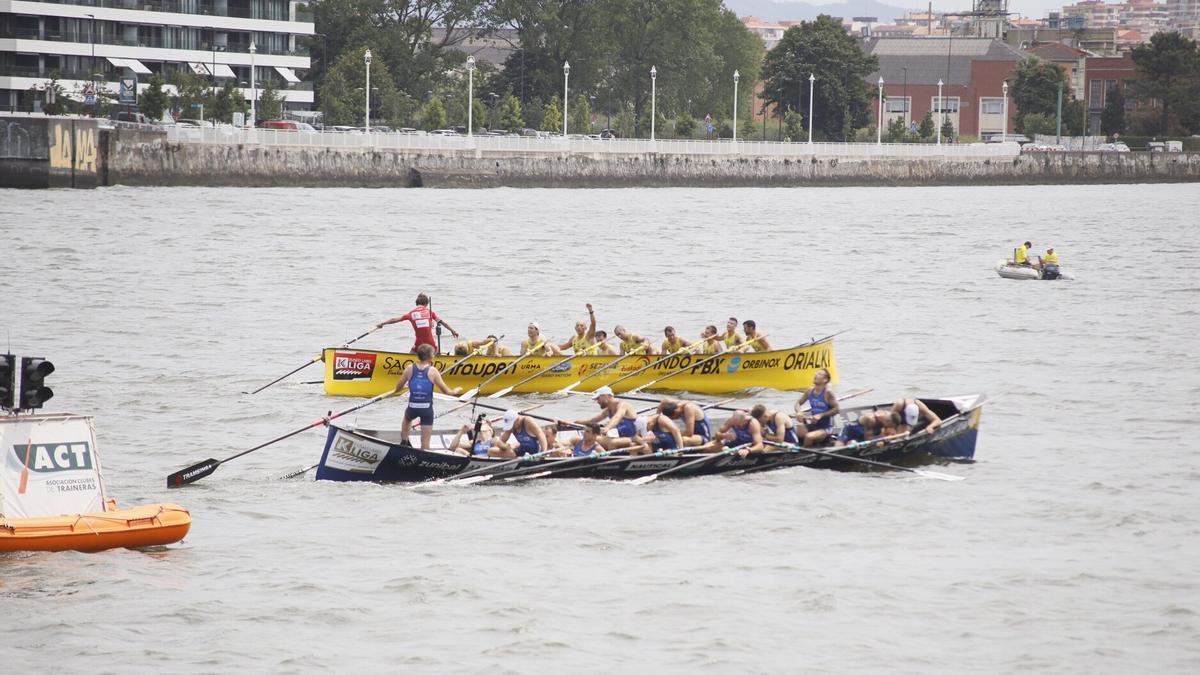 Orio y Urdaibai, durante la Bandera de Sestao
