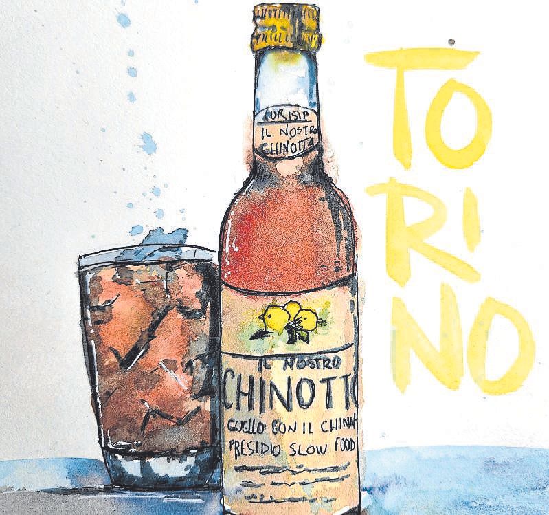 Chinotto edari freskagarria.