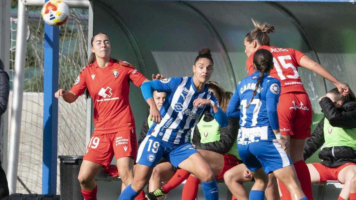 Imágenes del último Gloriosas-Osasuna de Primera Federación.