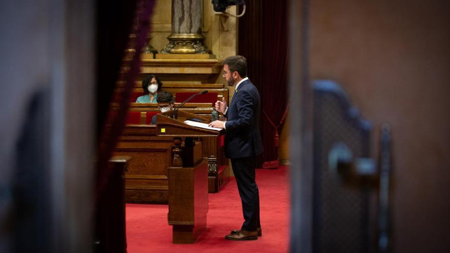 El vicepresidente de la Generalitat en funciones y candidato de ERC a la Presidencia, Pere Aragonès.