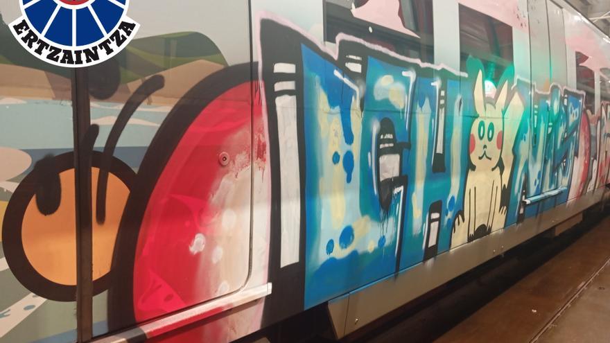 Cae en Bilbao el líder de la banda de grafiteros 'Gudaris', relacionada con la paliza a un vigilante del metro