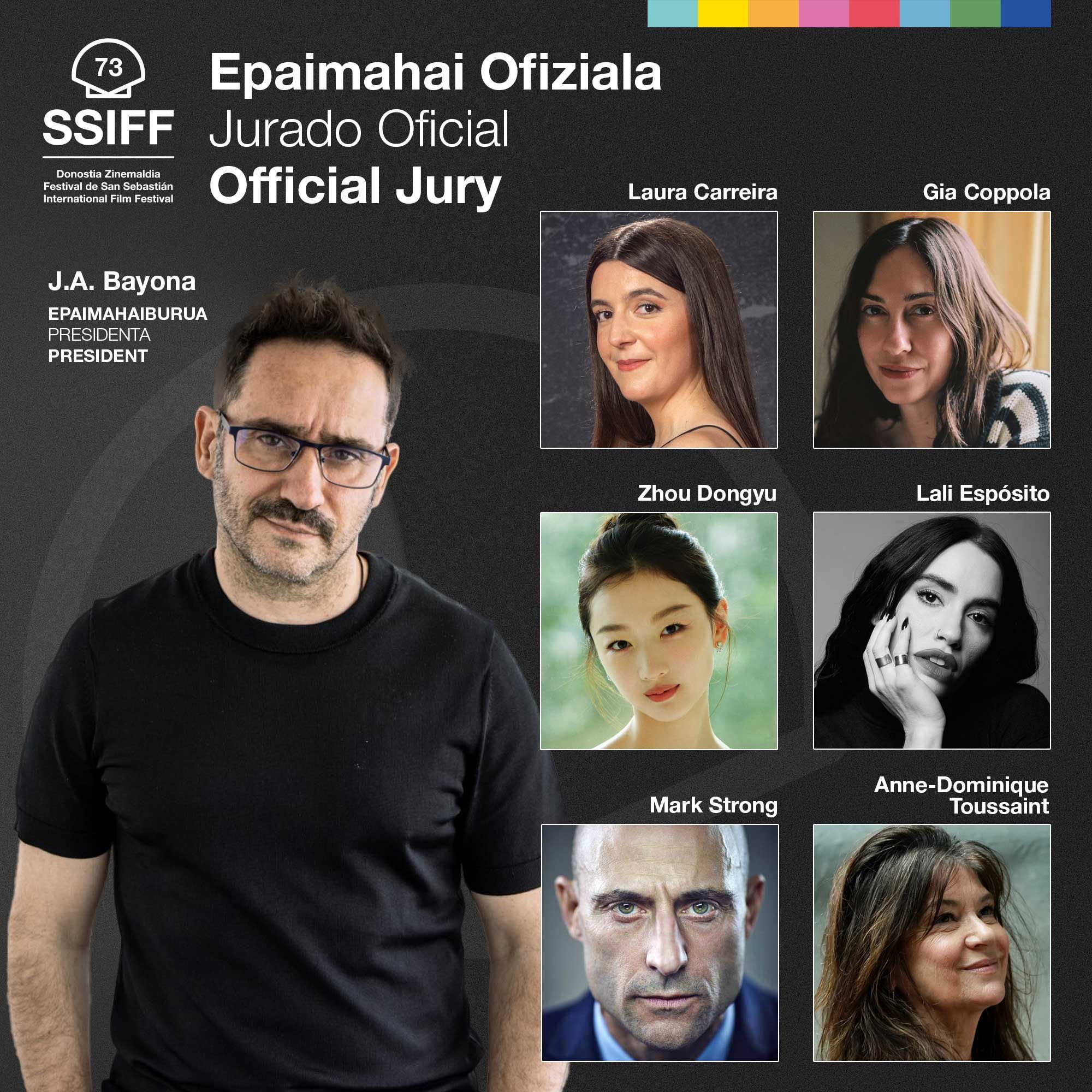 Composición del Jurado de la Sección Oficial del Zinemaldia.