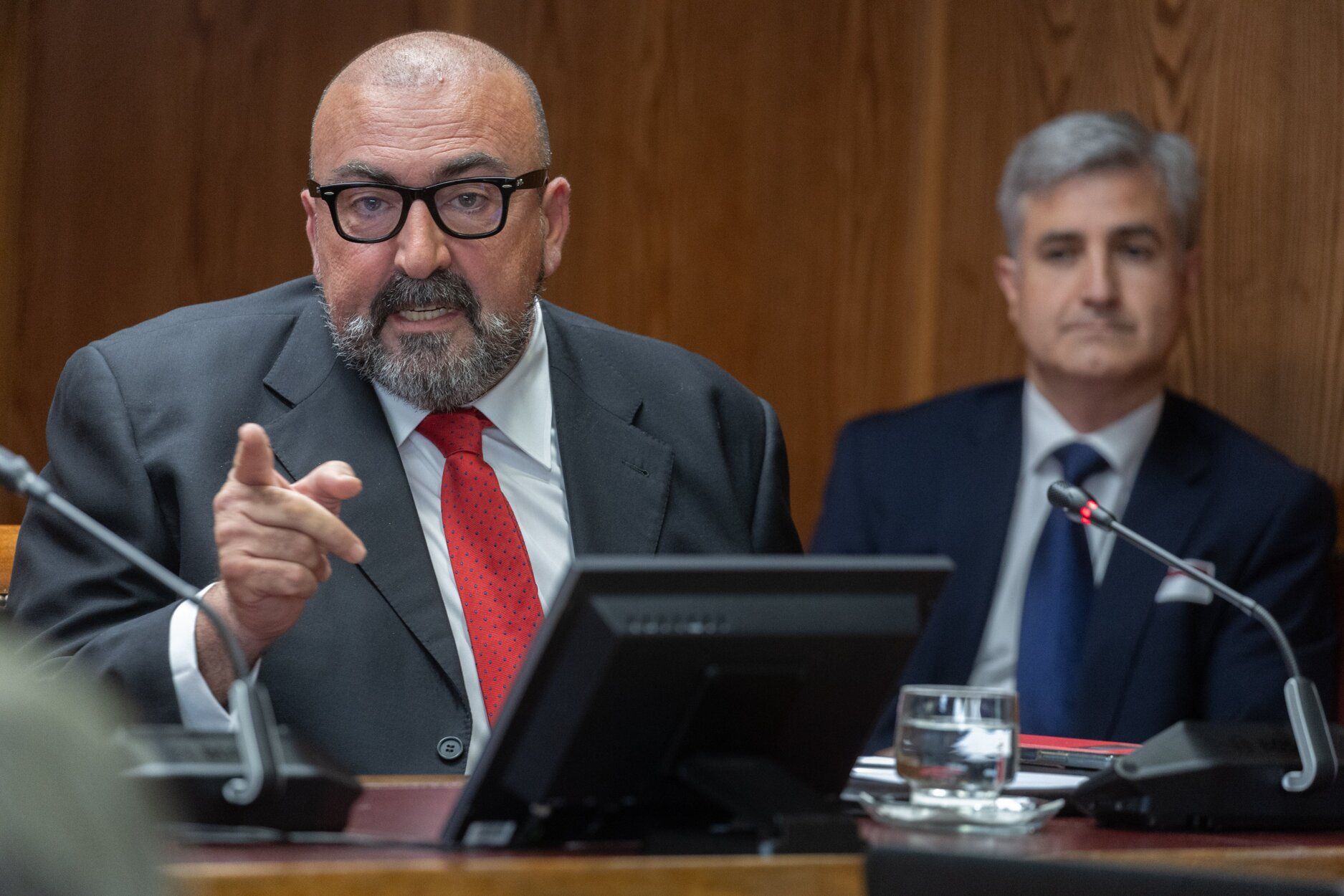 Koldo García comparece en la comisión de investigación del Senado.