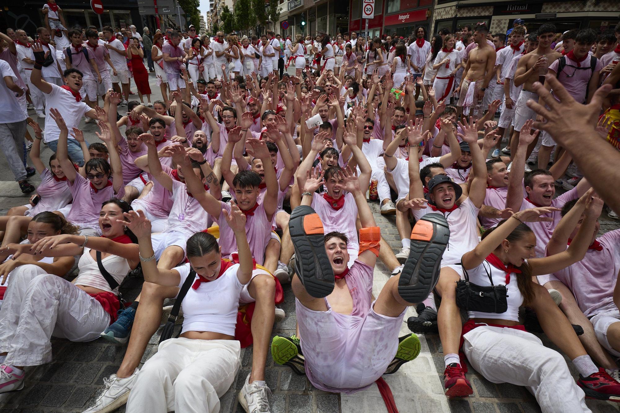 Fotos del cohete de las fiestas de Tudela 2025