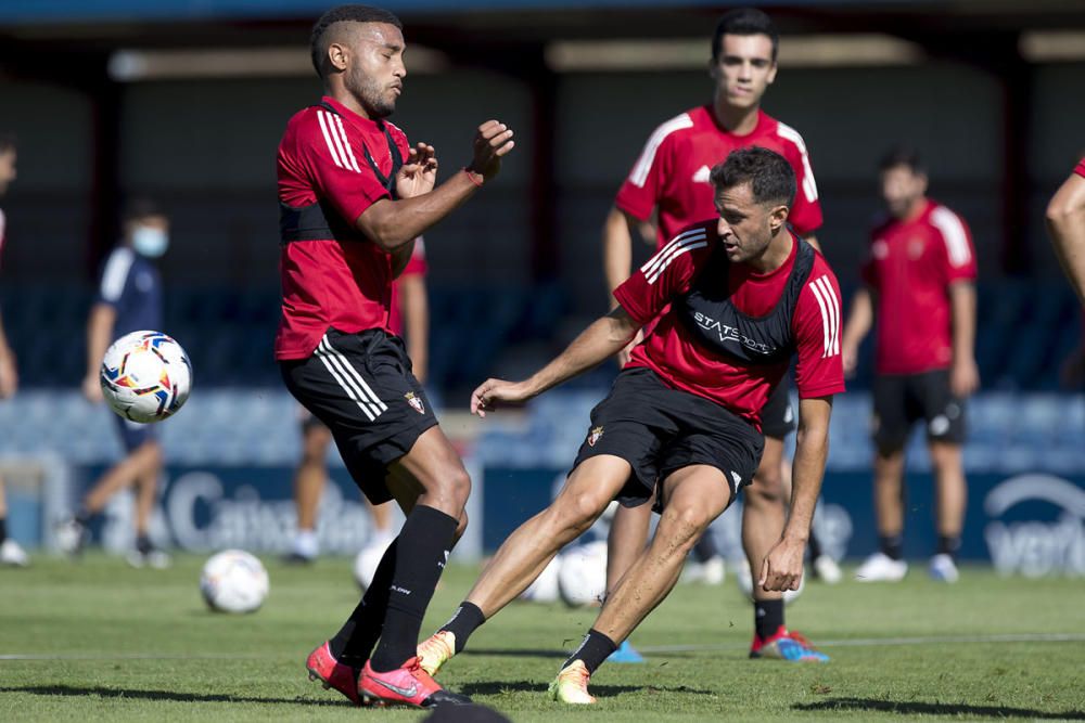 Entrenamiento de Osasuna en Tajonar el 19 agosto d