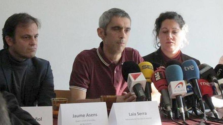 Roger Español, que ha perdido la visión de un ojo por un disparo de pelota de goma de la Policía Nacional