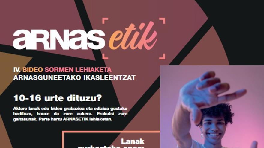 Arnasetik bideo-sormen lehiaketa abian da eta lanak aurkezteko epea urriaren 31ra arte dago zabalik