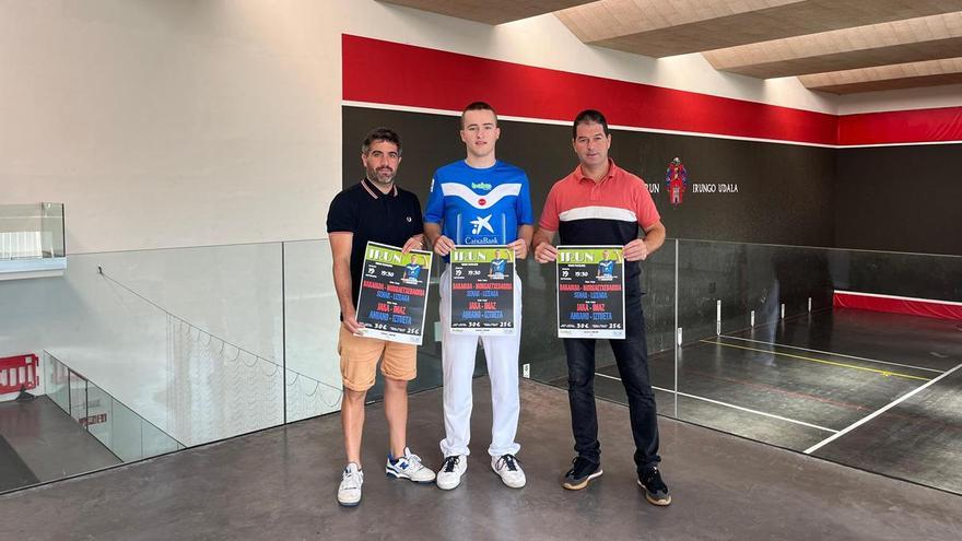 El irundarra Unai Amiano debutará como profesional en el frontón Uranzu