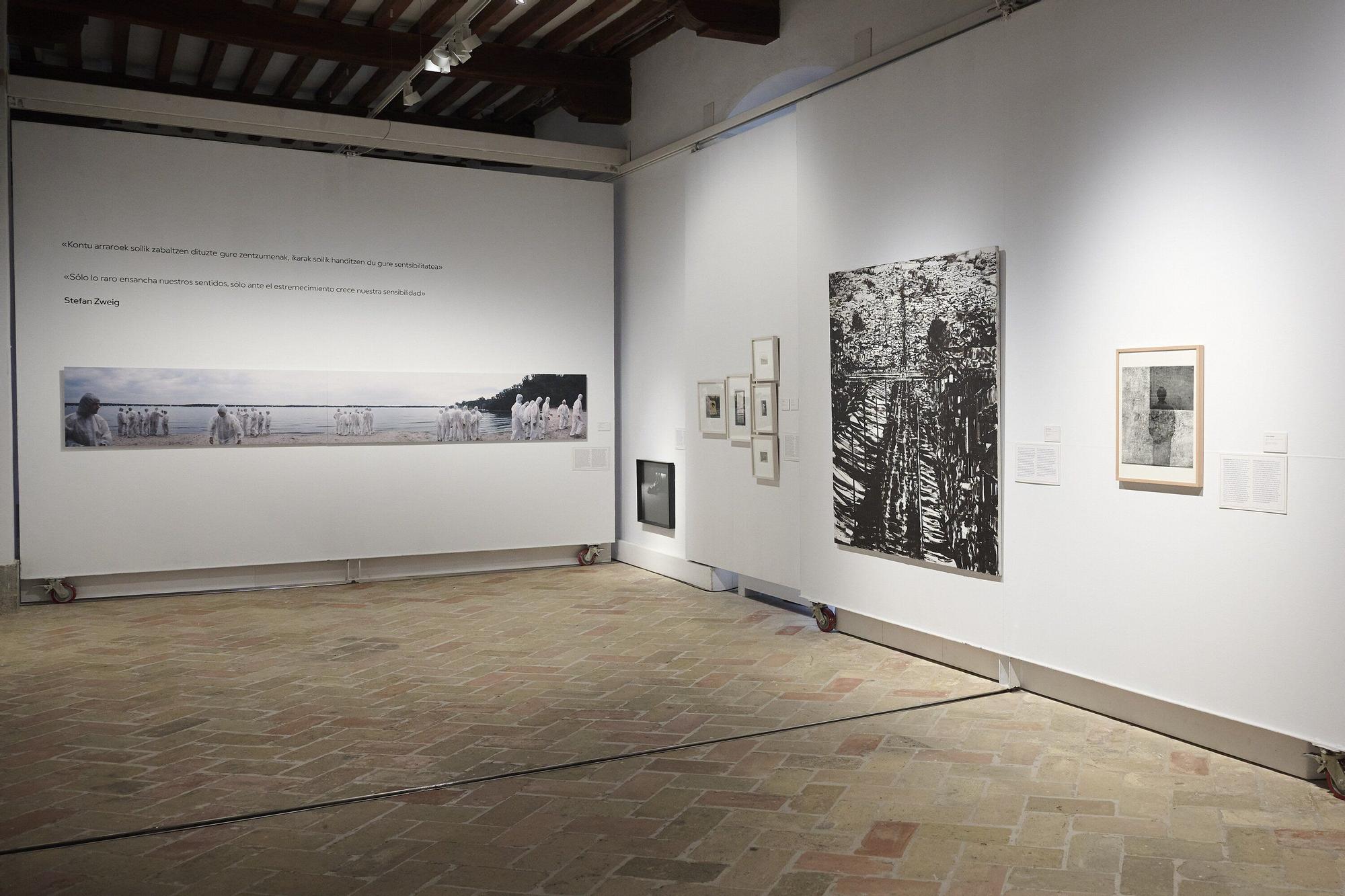 Presentación de la exposición 'Futuro Cancelado', con Greta Alfaro, Edu López y Txuspo Poyo