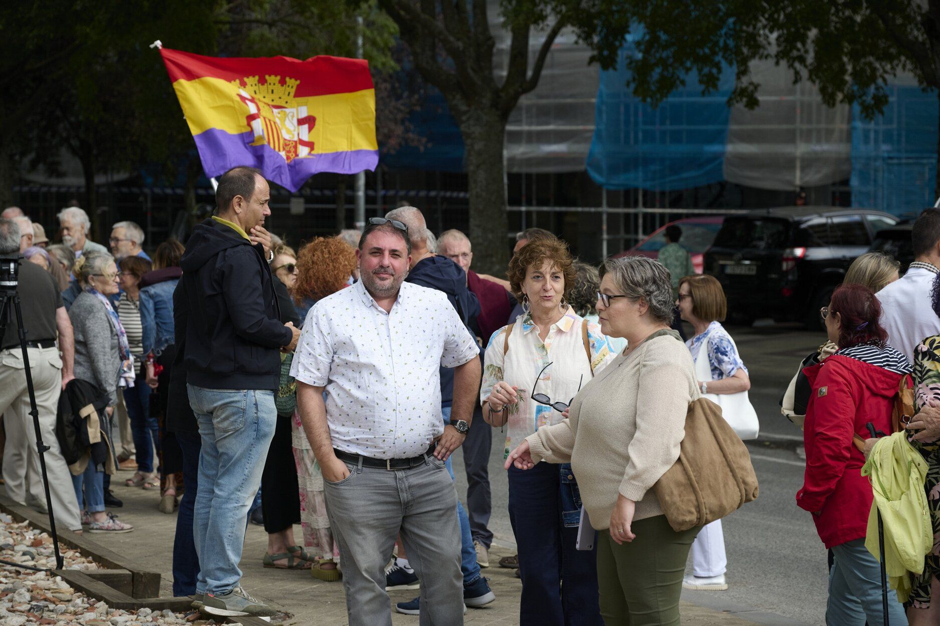 Fotos del homenaje en la vieja cárcel de Pamplona por el 89 aniversario de la matanza de Valcaldera