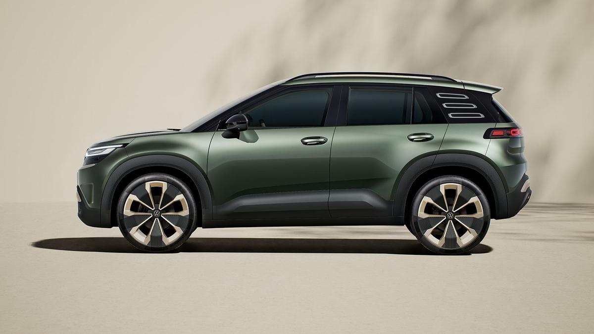 Silueta del VW ID. Cross Concept.