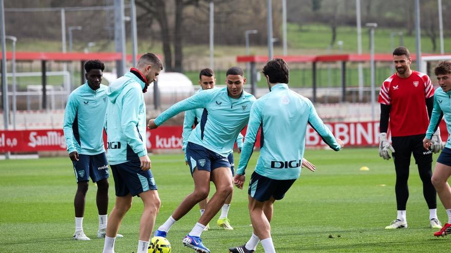 Maroan Sannadi vuelve a entrenar con el Athletic después de cuatro meses