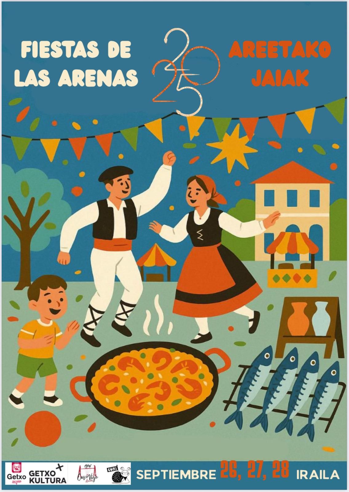 El cartel de fiestas.