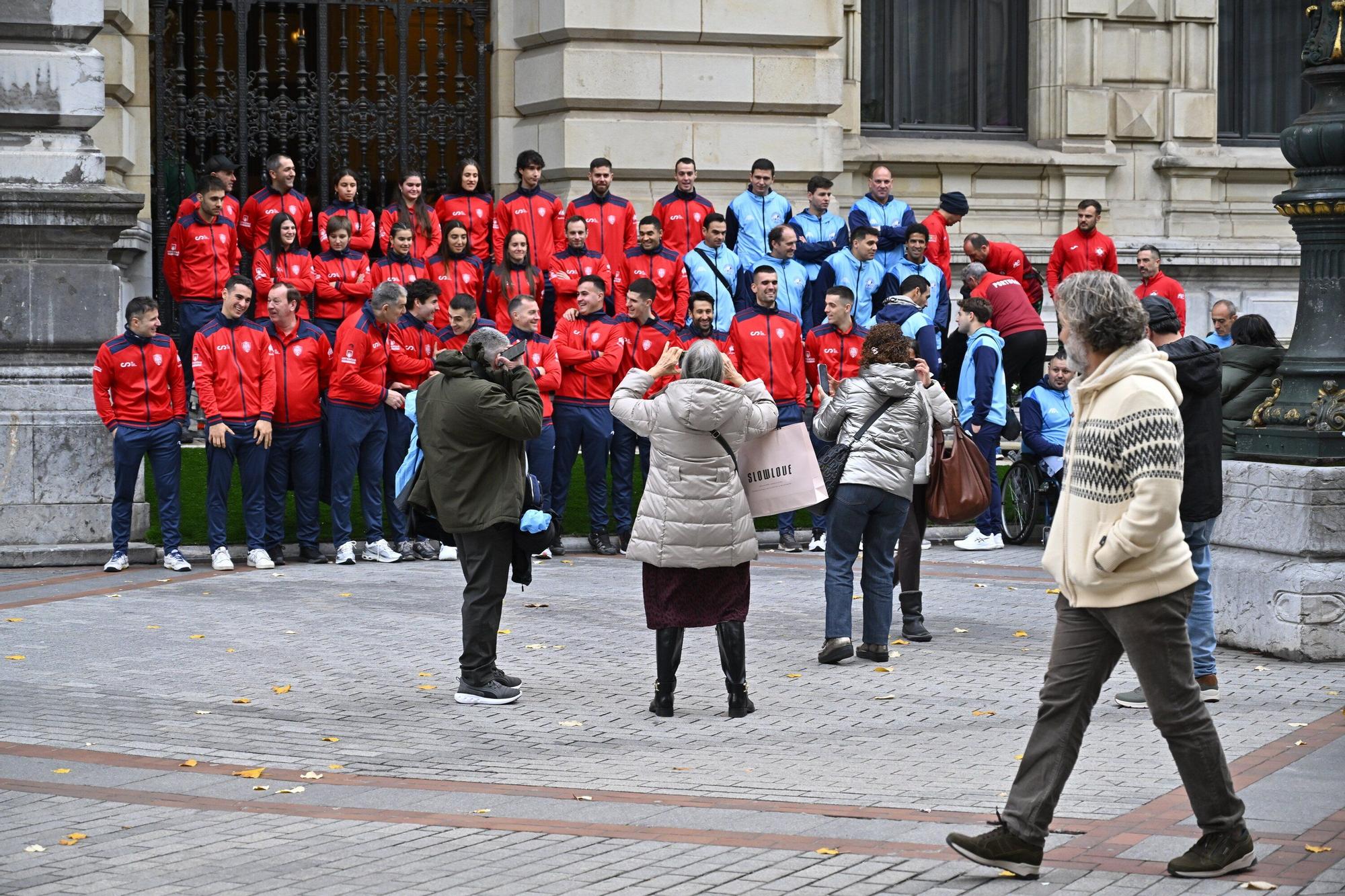 Recepción oficial a las delegaciones participantes de la Liga de Naciones por parte de las autoridades.