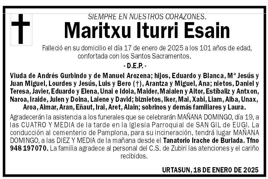 Maritxu Iturri Esain