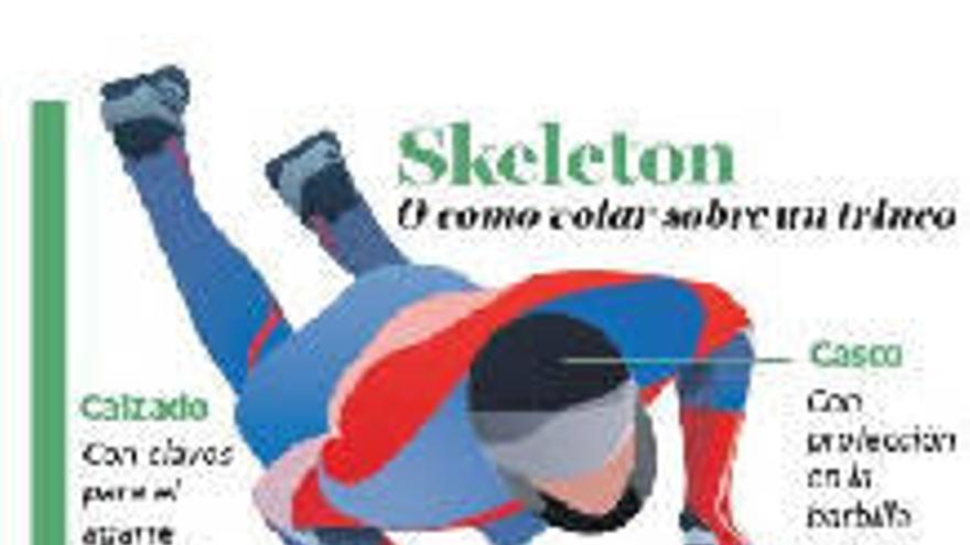 Un navarro se aventura en el skeleton