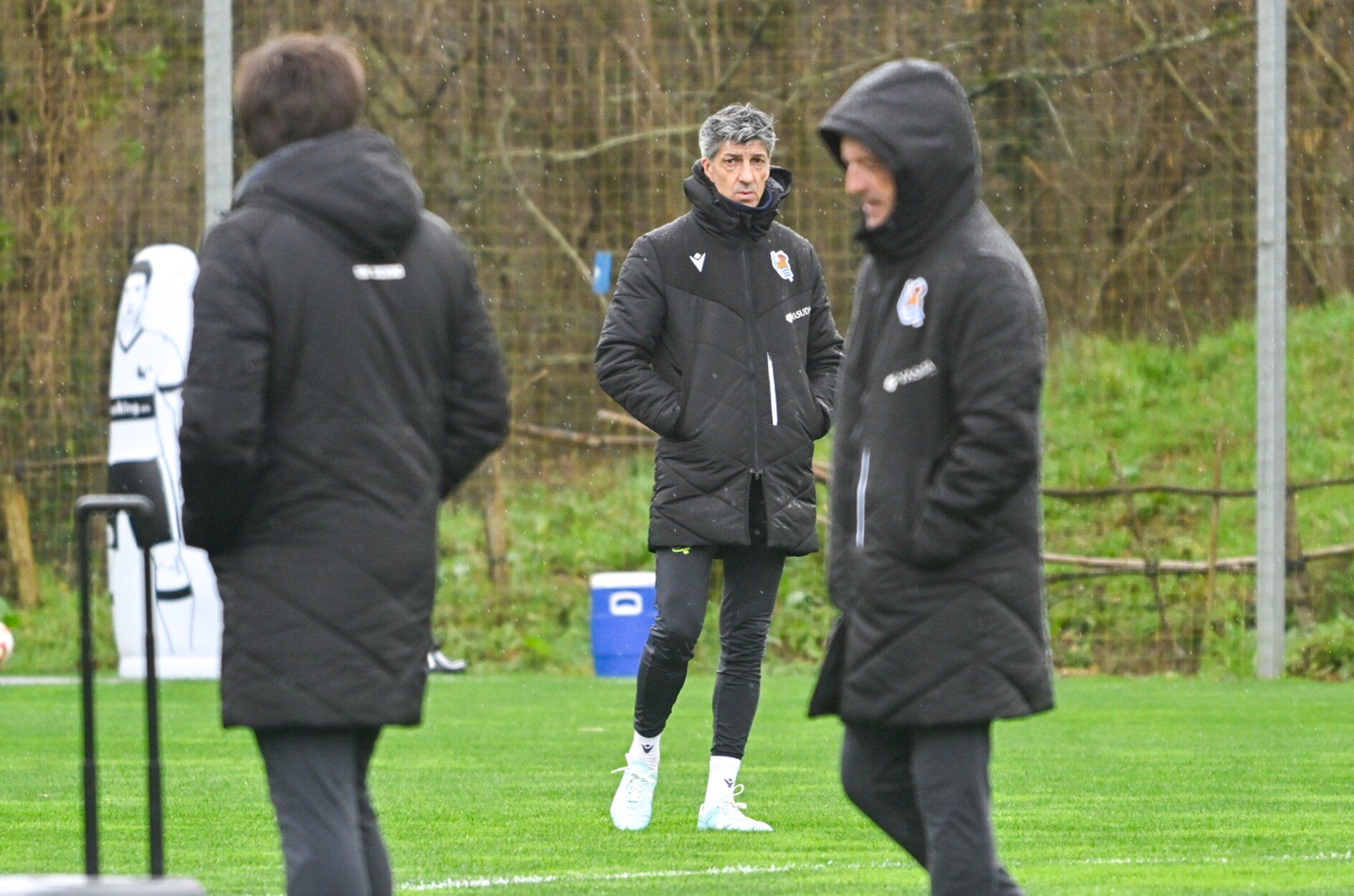 Entrenamiento antes de la semifinal en la Real y el Madrid