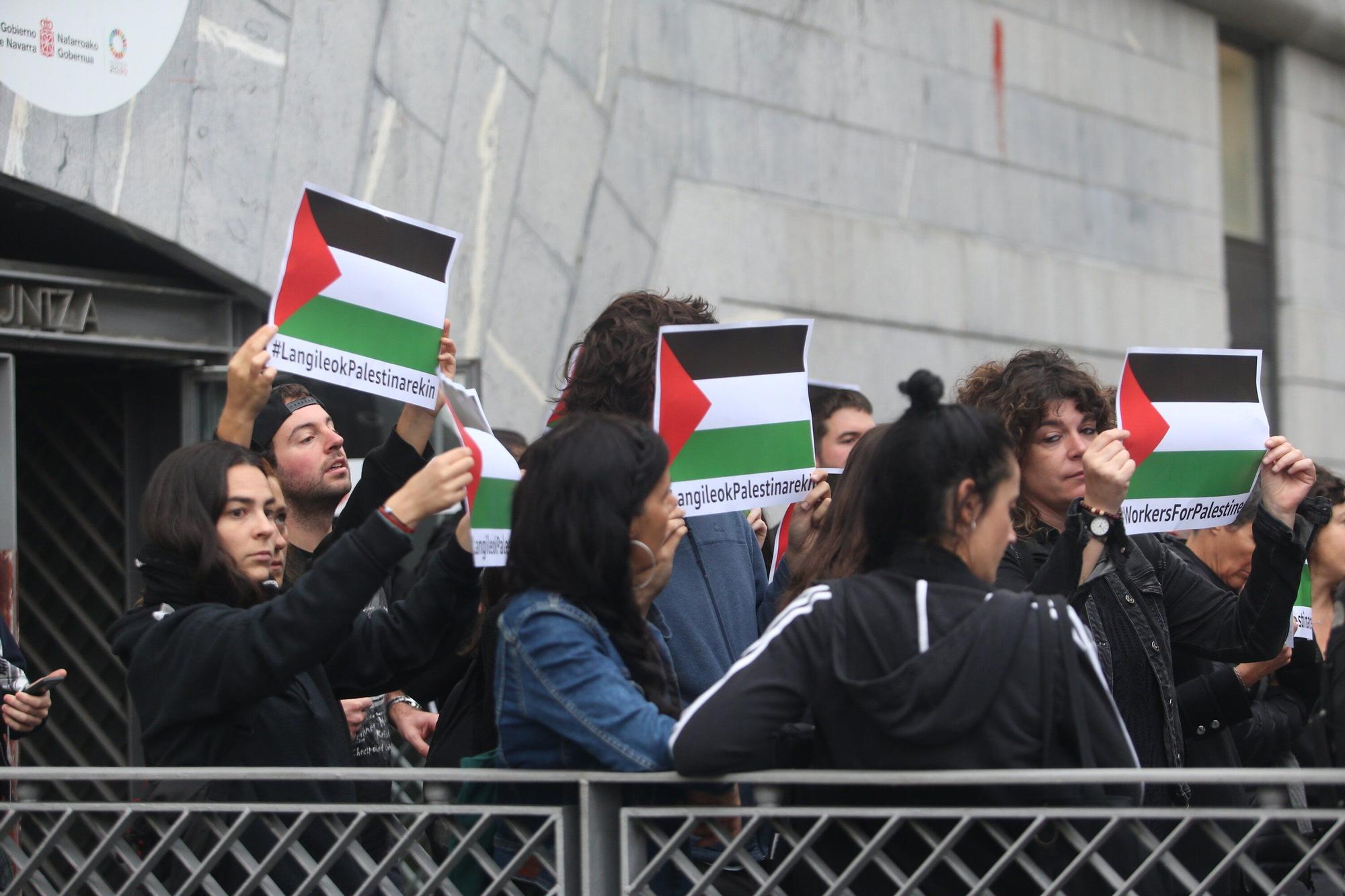 Huelga y paros en solidaridad con Palestina durante este miércoles en Navarra