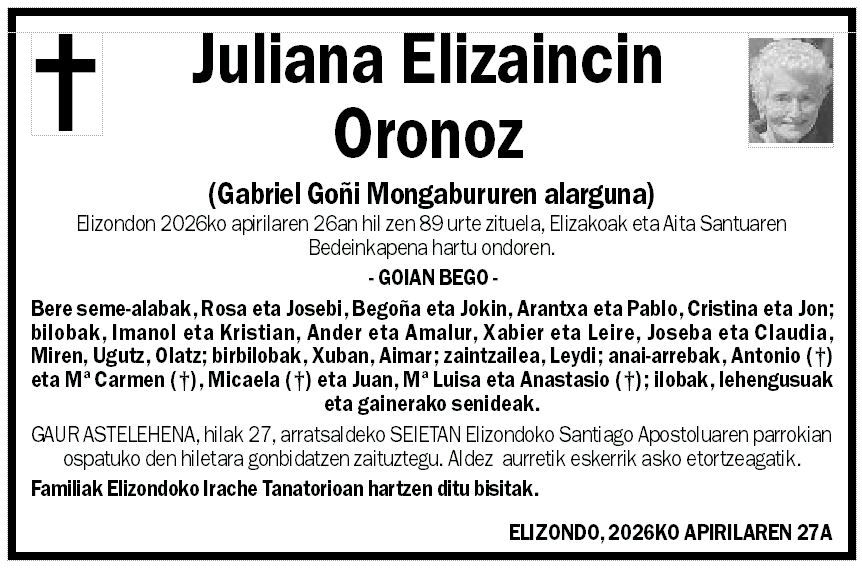 Juliana Elizaincin Oronoz