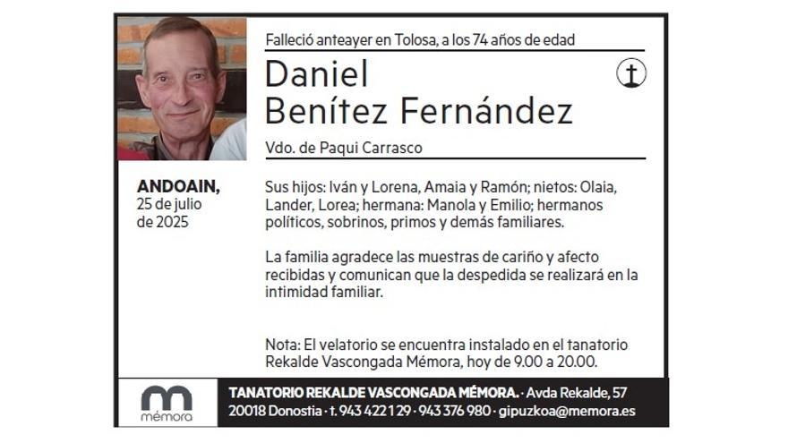 DANIEL BENITEZ FERNANDEZ