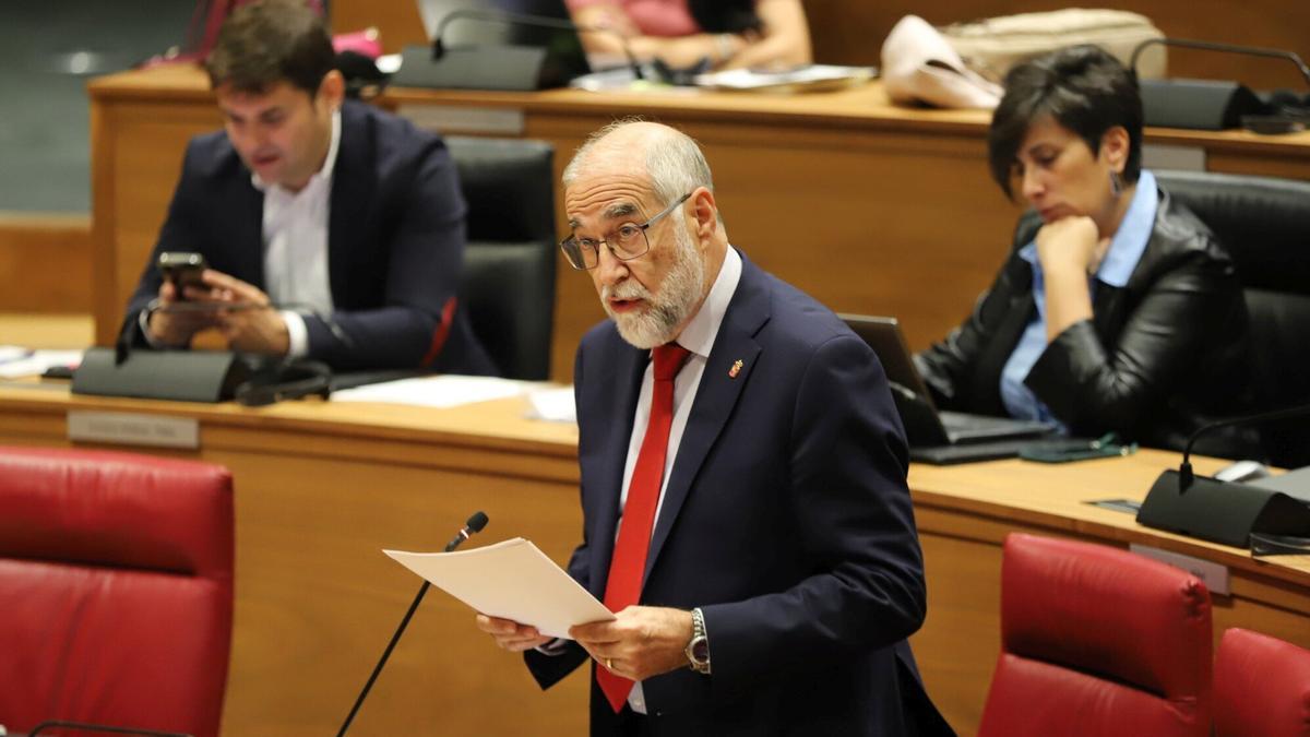 Domínguez, en el pleno de este jueves.